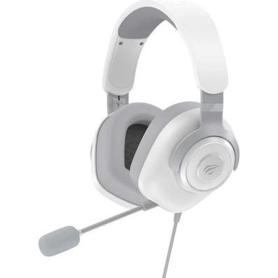 Havit H2230D Over Ear Gaming Headset με σύνδεση 3.5mm Λευκό