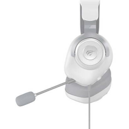 Havit H2230D Over Ear Gaming Headset με σύνδεση 3.5mm Λευκό