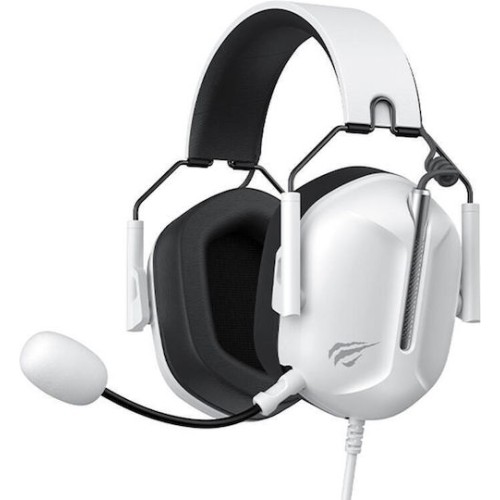 Havit H2033D Over Ear Gaming Headset με σύνδεση 3.5mm Λευκό / Μαύρο