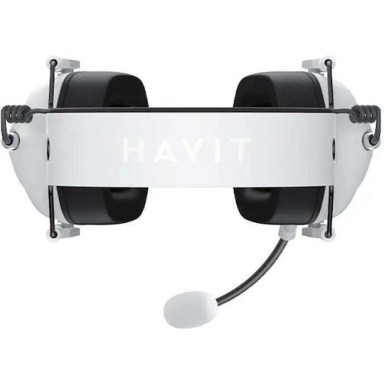 Havit H2033D Over Ear Gaming Headset με σύνδεση 3.5mm Λευκό / Μαύρο