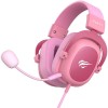 Havit H2002D Over Ear Gaming Headset με σύνδεση 3.5mm Ροζ