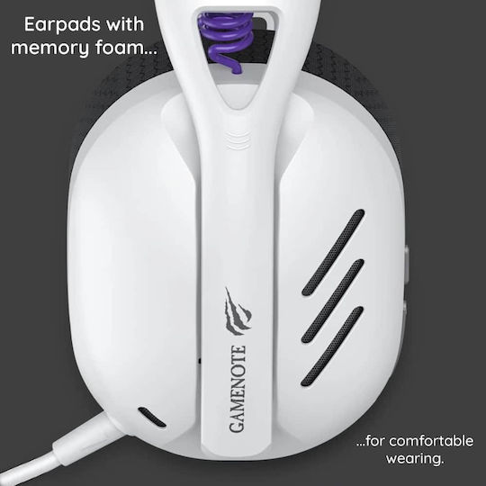 Havit Fuxi H3 Ασύρματο On Ear Gaming Headset με σύνδεση USB Γκρι