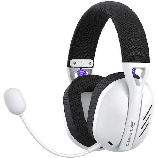 Havit Fuxi H3 Ασύρματο On Ear Gaming Headset με σύνδεση USB Λευκό