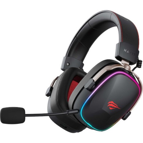 Havit H2039BG Ασύρματο Over Ear Gaming Headset με σύνδεση USB for PC / PS4 / PS5 / XBOX