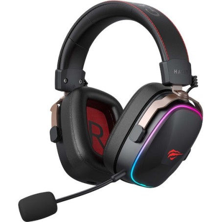 Havit H2039BG Ασύρματο Over Ear Gaming Headset με σύνδεση USB for PC / PS4 / PS5 / XBOX