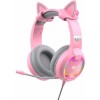 Havit H2233D On Ear Gaming Headset με σύνδεση USB / 3.5mm Ροζ