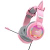 Havit H2233D On Ear Gaming Headset με σύνδεση USB / 3.5mm Ροζ