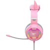 Havit H2233D On Ear Gaming Headset με σύνδεση USB / 3.5mm Ροζ
