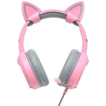 Havit H2233D On Ear Gaming Headset με σύνδεση USB / 3.5mm Ροζ