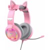 Havit H2233D On Ear Gaming Headset με σύνδεση USB / 3.5mm Ροζ