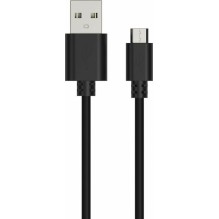 Ansmann Regular USB 2.0 to micro USB Cable Μαύρο 1m (1700-0129)