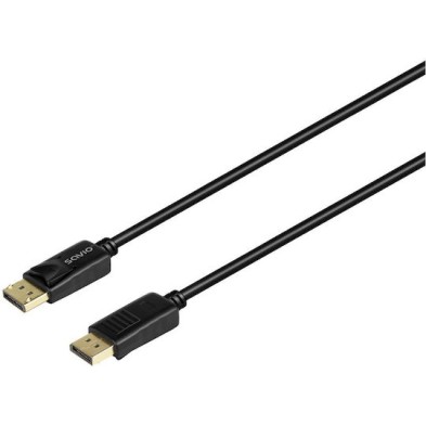 Savio Cable DisplayPort male - DisplayPort male 3m Μαύρο