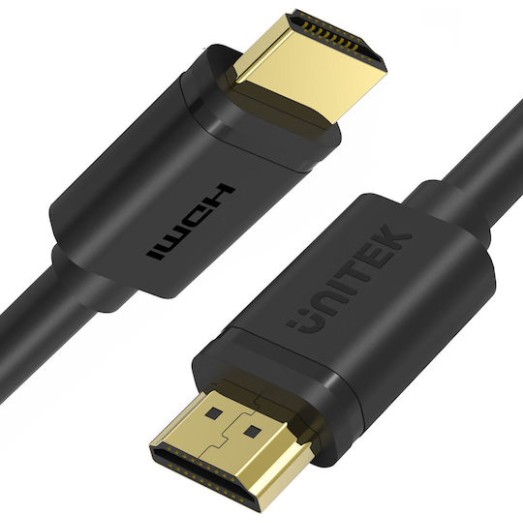 Unitek 4k C1101bk Black HDMI 2.0 Premium High Speed 4K 60Hz HDR Cable HDMI male - HDMI male 0.3m Μαύρο