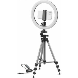 Cullmann Ring Light Alpha 1000 Vlogging Kit 3000-6000K με Τρίποδο Δαπέδου και Βάση για Κινητό