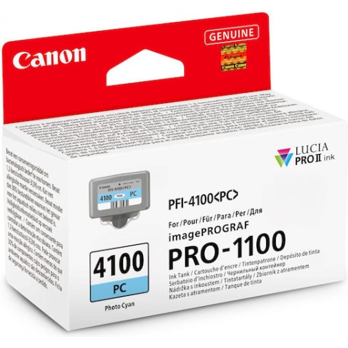 Canon PFI-4100 Γνήσιο Μελάνι Εκτυπωτή InkJet Photo Κυανό (6781C001)