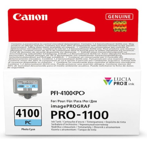 Canon PFI-4100 Γνήσιο Μελάνι Εκτυπωτή InkJet Photo Κυανό (6781C001)