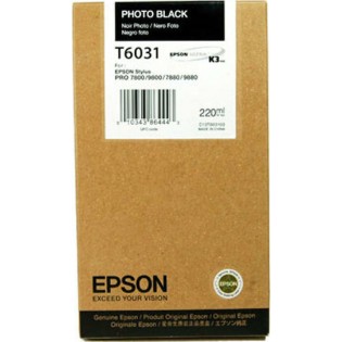 Epson T6031 Γνήσιο Μελάνι Εκτυπωτή InkJet Photo Μαύρο (C13T603100)