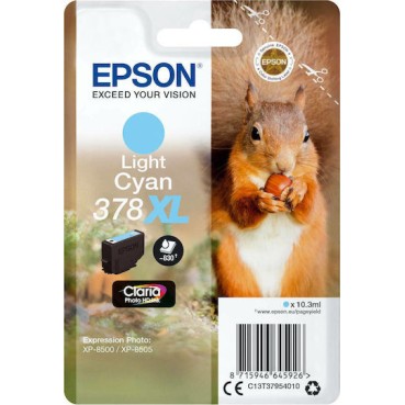 Epson 378XL Γνήσιο Μελάνι Εκτυπωτή InkJet Ανοιχτό Κυανό (C13T37954010)