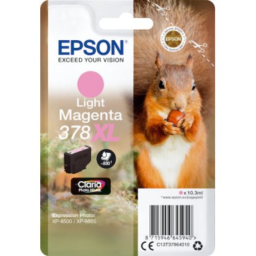 Epson 378XL Γνήσιο Μελάνι Εκτυπωτή InkJet Ανοιχτό Ματζέντα (C13T37964010)