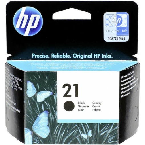 HP 21 Γνήσιο Μελάνι Εκτυπωτή InkJet Μαύρο (C9351AE)
