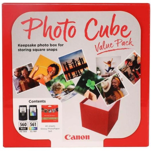 Canon PG-560 Γνήσιο Photo Value Pack με 2 Μελάνια Εκτυπωτή InkJet Μαύρο / Πολλαπλό (Color) (3713C007)