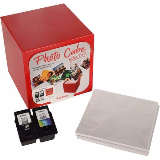 Canon PG-560 Γνήσιο Photo Value Pack με 2 Μελάνια Εκτυπωτή InkJet Μαύρο / Πολλαπλό (Color) (3713C007)