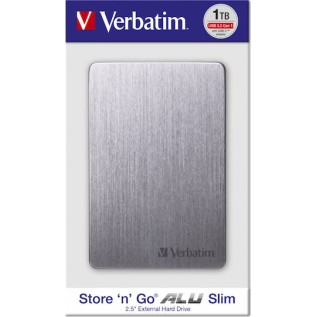 Verbatim Store 'n' Go ALU Slim USB 3.2 Εξωτερικός HDD 1TB 2.5