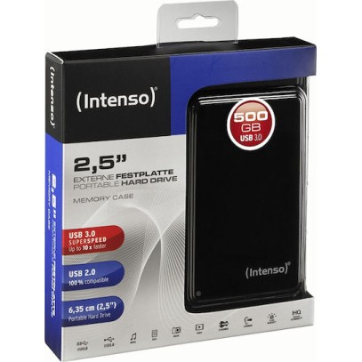 Intenso Memory Case USB 3.0 Εξωτερικός HDD 500GB 2.5