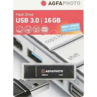 AgfaPhoto 16GB USB 3.0 Stick Μαύρο