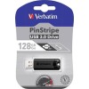 Verbatim PinStripe 128GB USB 3.0 Stick Μαύρο