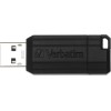 Verbatim PinStripe 128GB USB 3.0 Stick Μαύρο