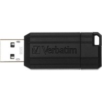 Verbatim PinStripe 128GB USB 3.0 Stick Μαύρο