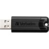 Verbatim PinStripe 256GB USB 3.0 Stick Μαύρο