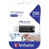 Verbatim PinStripe 256GB USB 3.0 Stick Μαύρο