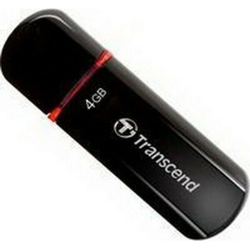 Transcend JetFlash 600 4GB USB 2.0 Stick Μαύρο