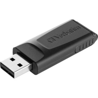 Verbatim Slider 128GB USB 2.0 Stick Μαύρο