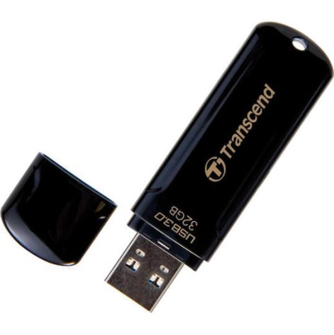 Transcend JetFlash 700 32GB USB 3.0 Stick Μαύρο