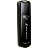 Transcend JetFlash 350 4GB USB 2.0 Stick Μαύρο