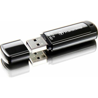 Transcend JetFlash 350 4GB USB 2.0 Stick Μαύρο