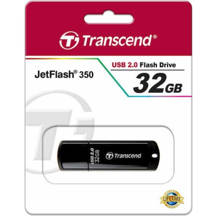 Transcend 32GB USB 2.0 Stick Μαύρο