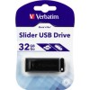 Verbatim Store 'n' Go Slider 32GB USB 2.0 Stick Μαύρο