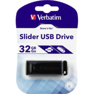 Verbatim Store 'n' Go Slider 32GB USB 2.0 Stick Μαύρο