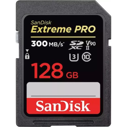 Sandisk Extreme Pro Sdxc Memory Card 128gb 300mb/s V90