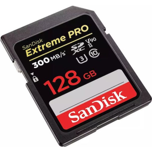 Sandisk Extreme Pro Sdxc Memory Card 128gb 300mb/s V90