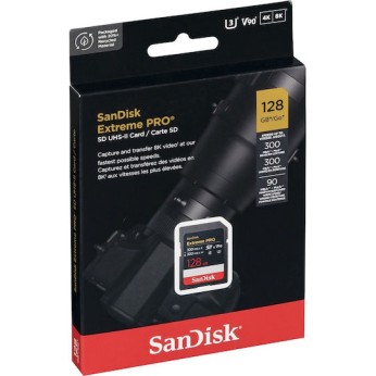 Sandisk Extreme Pro Sdxc Memory Card 128gb 300mb/s V90