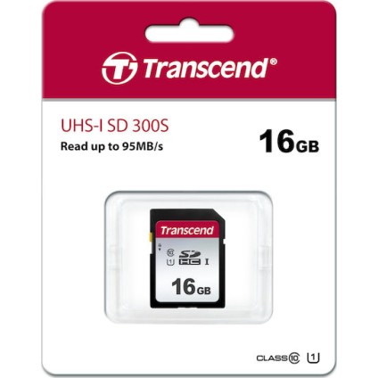 Transcend 300s SDHC 16GB U1 V30 UHS-I 95MB/s