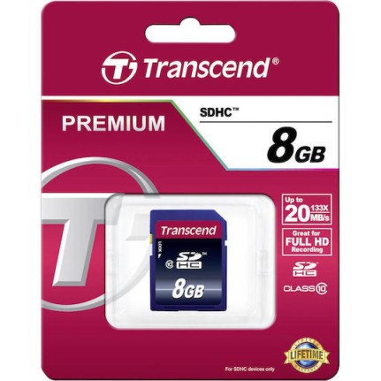 Transcend Premium 200x SDHC 8GB Class 10 UHS-I 30MB/s
