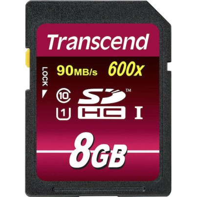 Transcend Ultimate 600x SDHC 8GB U1 UHS-I