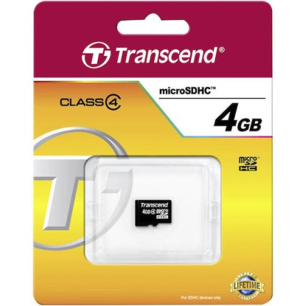 Transcend microSDHC 4GB Class 4