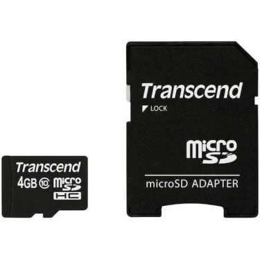 Transcend Premium microSDHC 4GB UHS-I 45MB/s με αντάπτορα